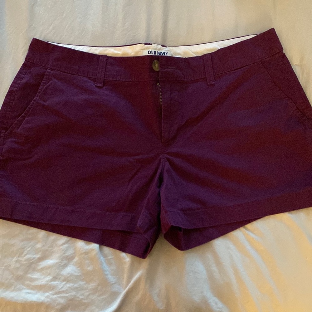 NEW 3” Plum Colored Old Navy Shorts size 10
